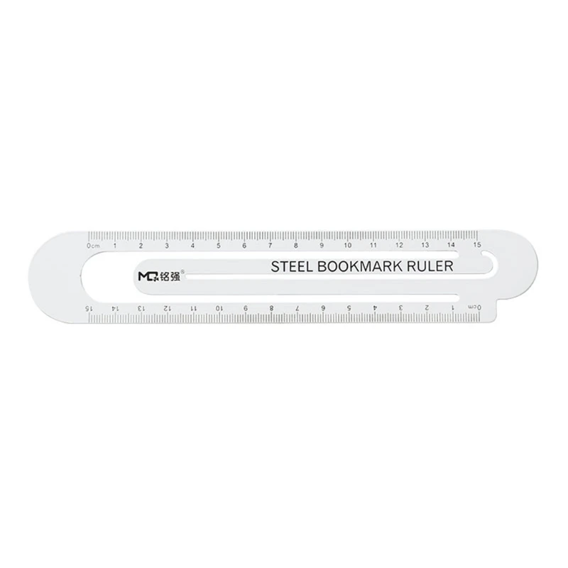 

Cartoon Metal Bookmark Ruler Book Holder Clip Measuring Scale School Supplies