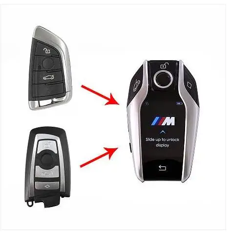 KEYECU модифицированный бутик Смарт ЖК ключ 315 МГц HUF5662 434 HUF5767 868 5WK49861 для BMW 3 5 7 F серии
