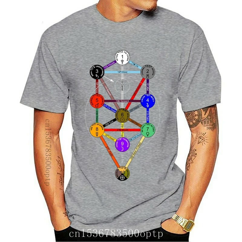 

Новая рубашка с изображением дерева жизни Таро кабала 43 футболка оккультистическое ведение сатана ведьма