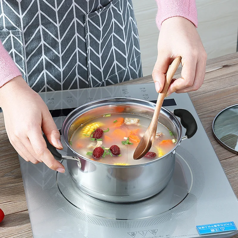 3 шт. кухонные горшки металлические кухонные сковороды и горшки наборы из нержавеющей стали котелок, кухонная посуда суп горшок кухонная плита набор дропшиппинг