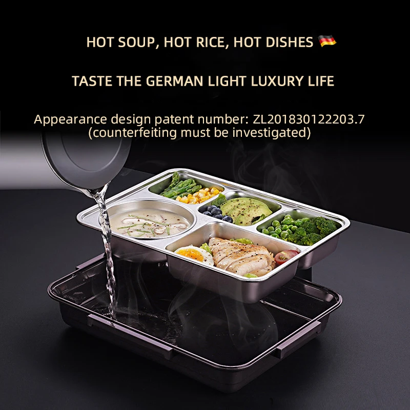 Ланч бокс из нержавеющей стали 304 в японском стиле контейнер для еды кухни