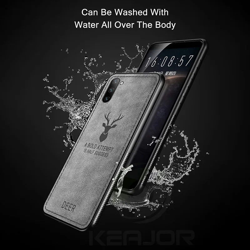 Case For Samsung Galaxy Note 10 Pro s9 s8 plus A7 A9 2018 Soft Fabric TPU Silicone Back Cover 9 8 |