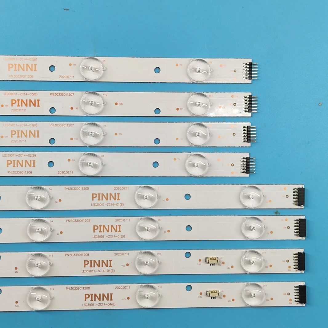 8pcs HA CONDOTTO LE STRISCE LED39D11-ZC14-01 (C) LED39D11-ZC14-02 LED39D11-ZC14-03 LED39D11-ZC14-04 v390HJ1-P02 PLE- | Освещение