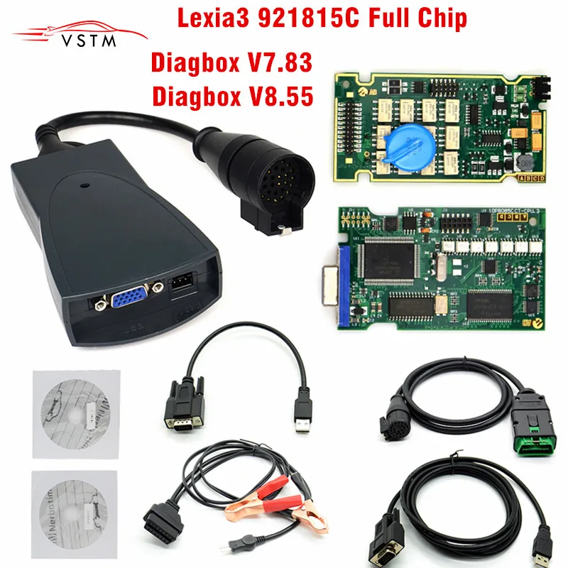 Полный чип Lexia 3 PP2000 921815C Diagbox V7.83 с прошивкой Lexia3 V48/V25 для Citroen Peugeot OBDII