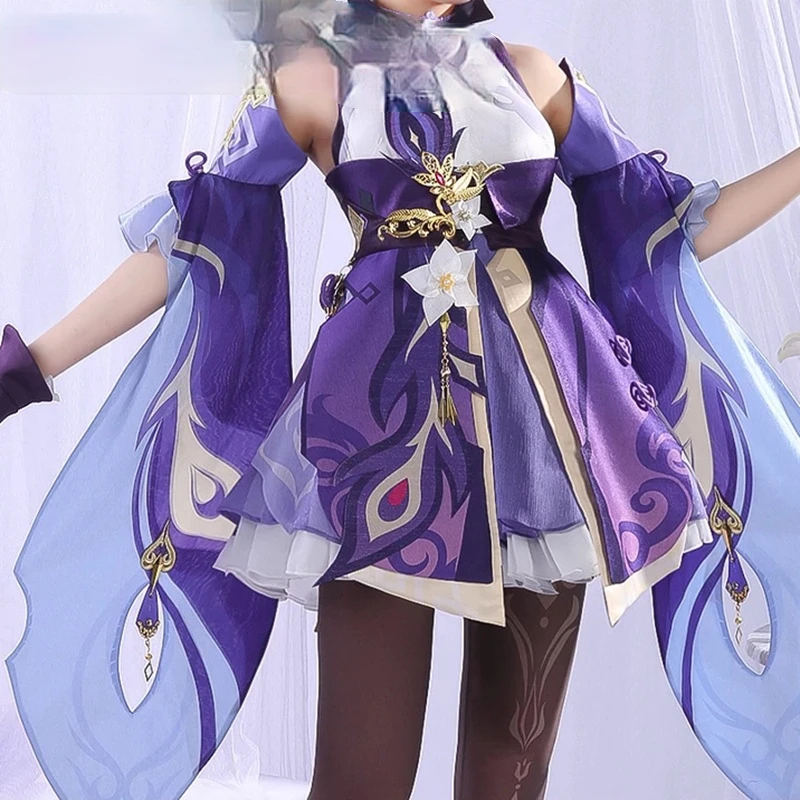 

Game Genshin Impact Keqing Cosplay Halloween Cosplay Genshin Ke Qing Impact Cosplay Girl