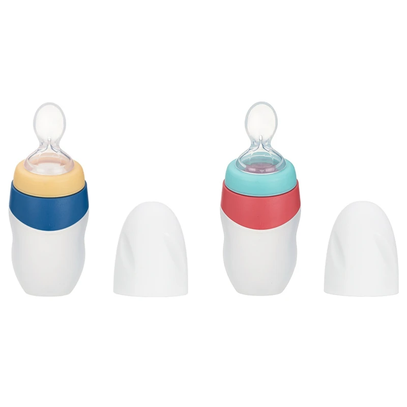 Силиконовая ложка для кормления новорожденных бутылочка выдавливания молока и