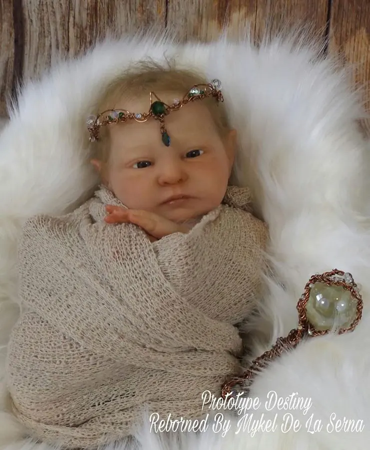 

NPK 20inch Reborn Doll Kit Elfling Destiny Fairy Sweet Baby Unfinished Doll Parts