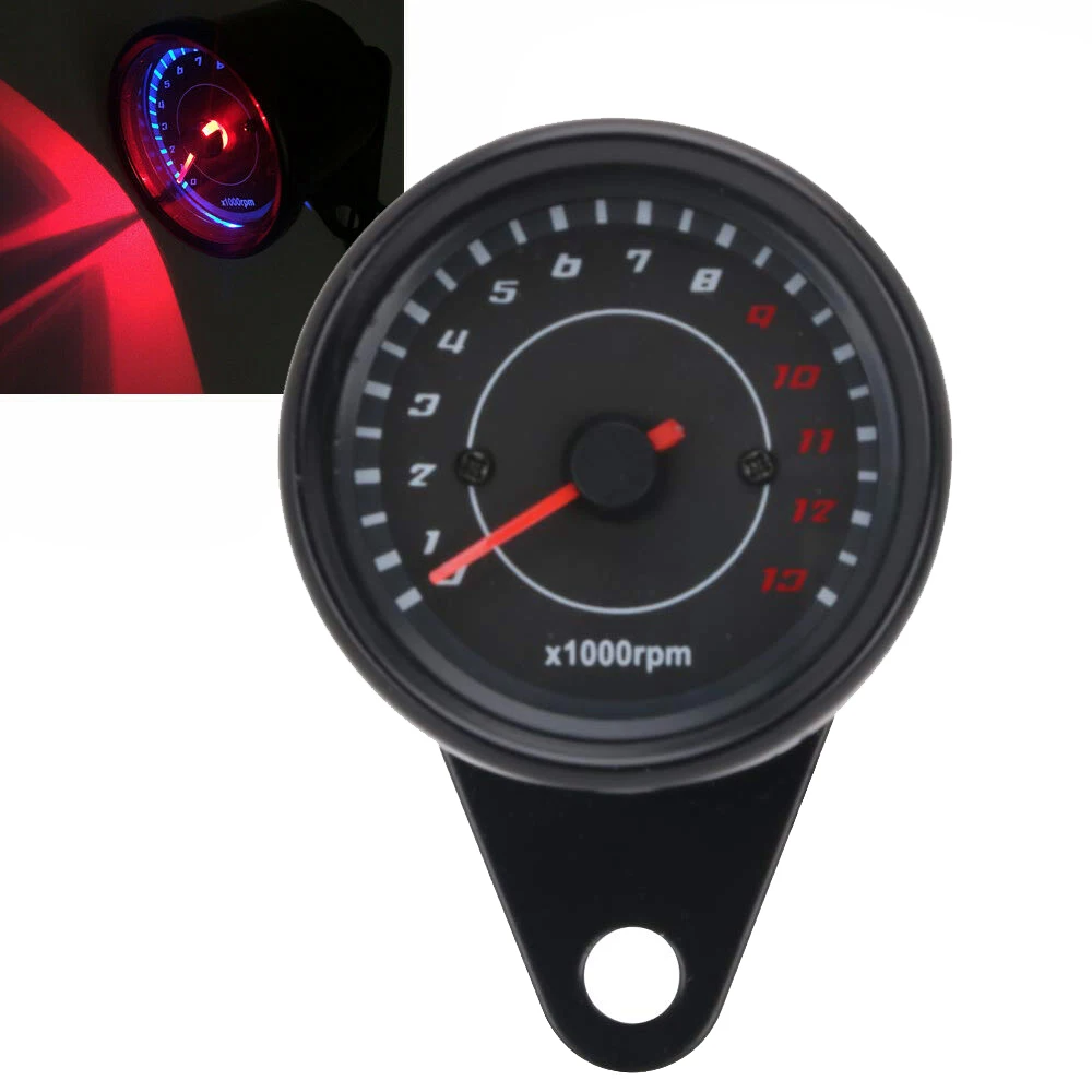 Tachymètre électronique universel pour moto  tachymètre  compteur de vitesse  rétro-éclairage LED