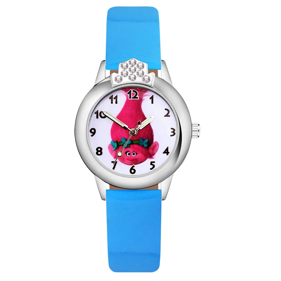 С милым мультипликационным принтом тролли с украшением в виде кристаллов