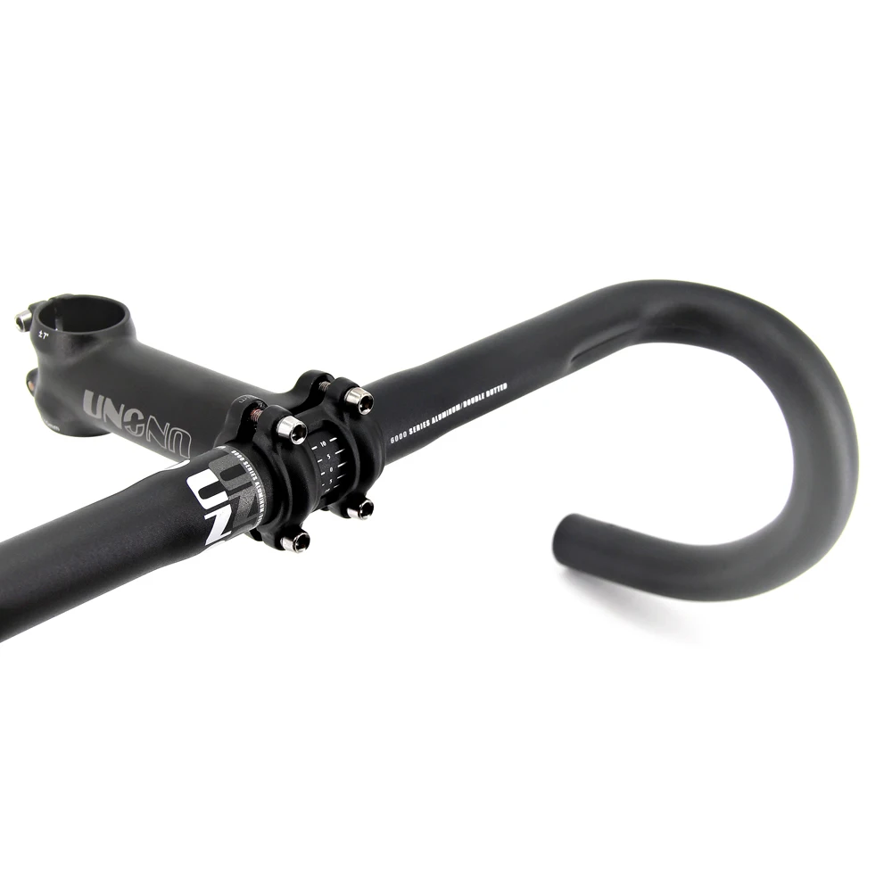 

UNO 25.4mm Bicycle Bent Handlebar Drop Bar 380/400/420mm Ultralight Bicycle Handle Racing Road Bike Handlebar Bike Accessories