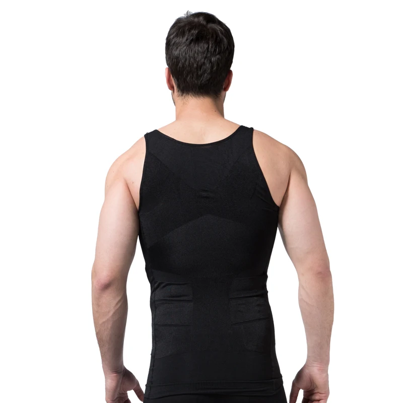 

Men's Slimming Body Shapewear Corset Vest Shirt Compression Abdomen Tummy Belly Control Slim Waist Cincher Underwear Sports Vest