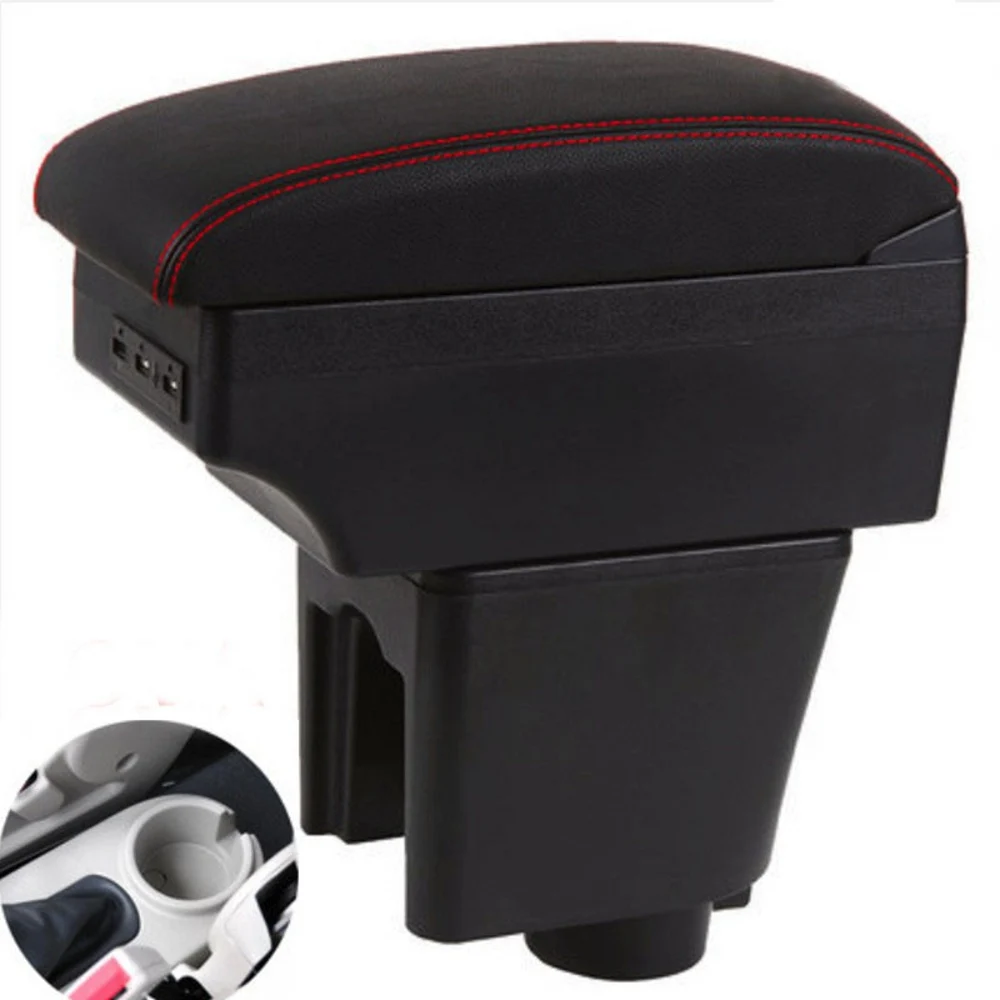 

For Chevrolet LOVA Armrest box central Store content box with USB interface