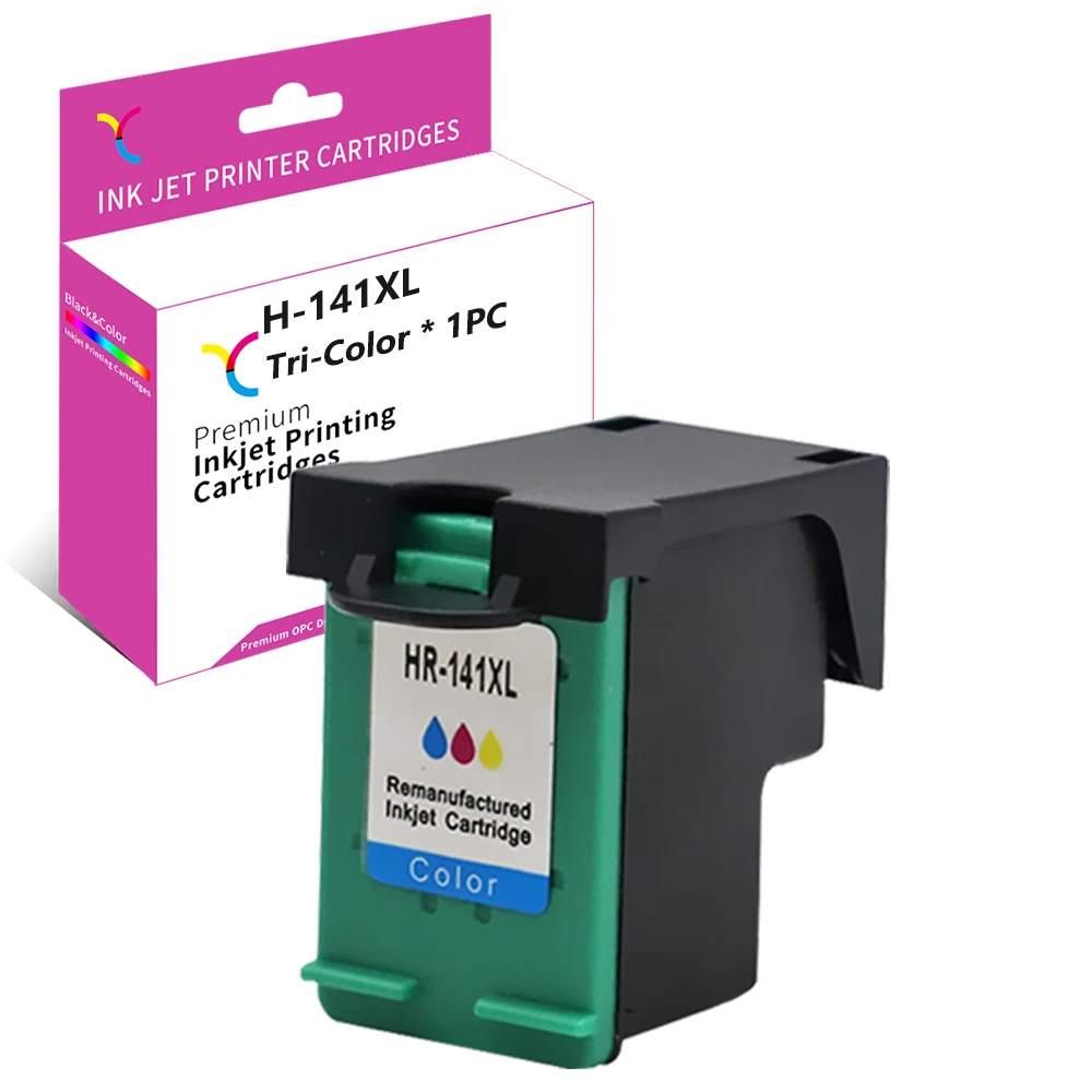 Чернила YC для HP CB338 Remanufacture 141XL Deskjet D4263 OfficeJet J5783 J6413 J6415 PhotoSmart C4225 C4240 C4283
