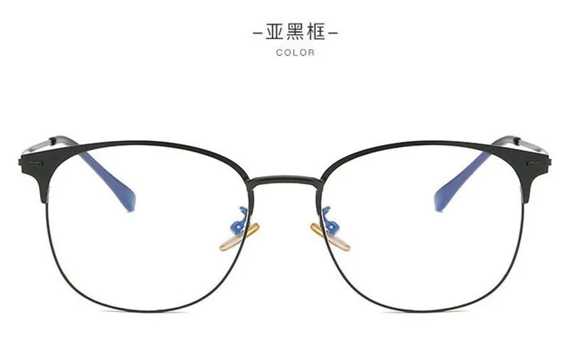 1 Classic ultra light TR90 square new blue glasses unisex computer glasses casual retro fashion wild flat blue light glasses - Цвет оправы: 1