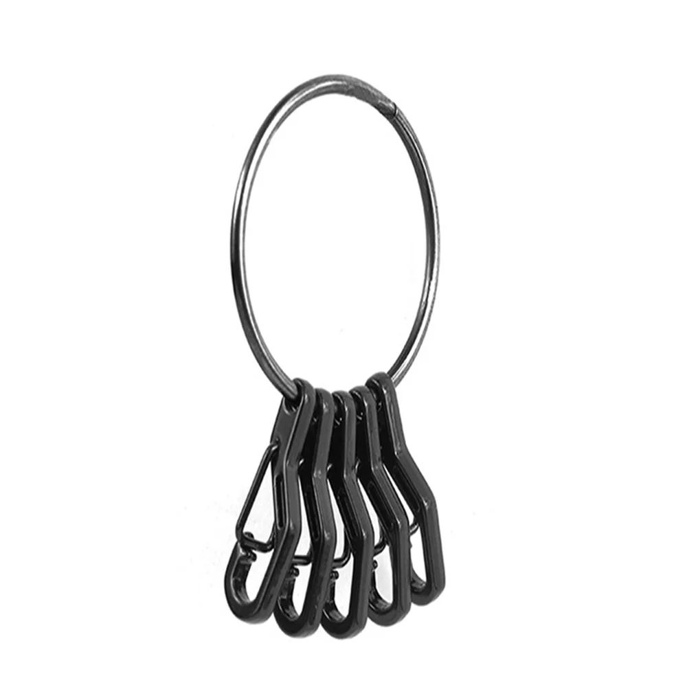 

5 шт. Mini Edc оснастки пружинные зажимы крюк выживания брелок для кемпинга на открытом воздухе инструмент
