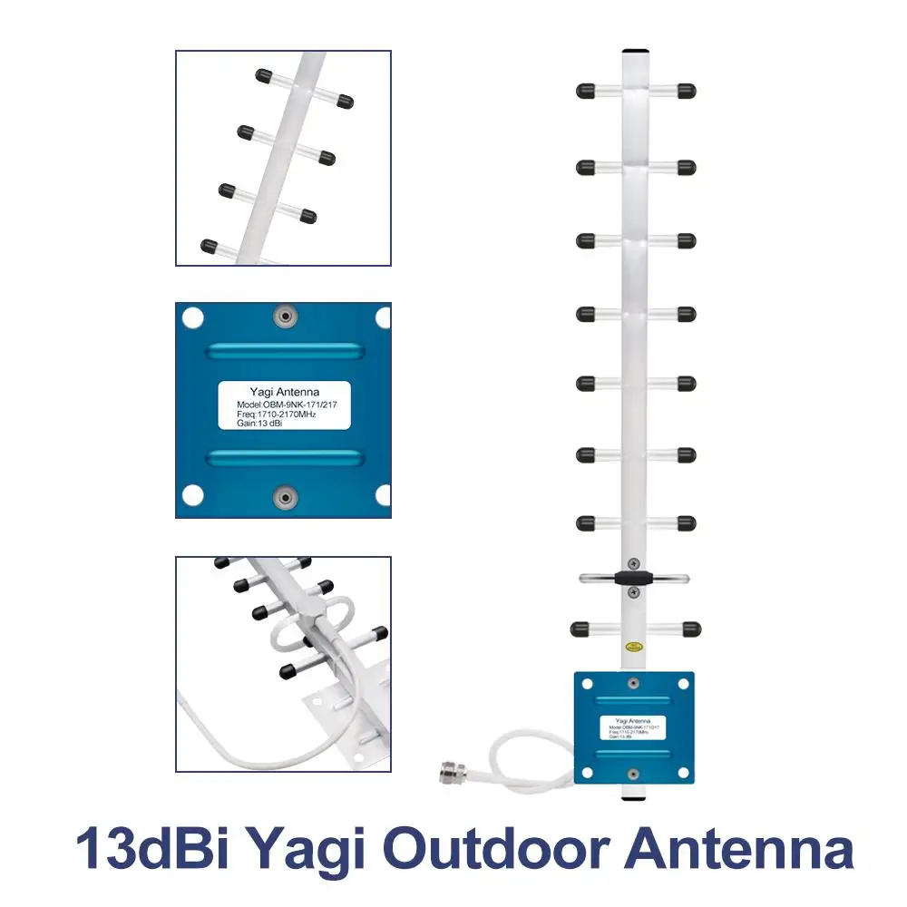 ЖК-дисплей дисплеем GSM (Band 3) 4G мобильный телефон усилитель сигнала + 13dBi tagi уличная