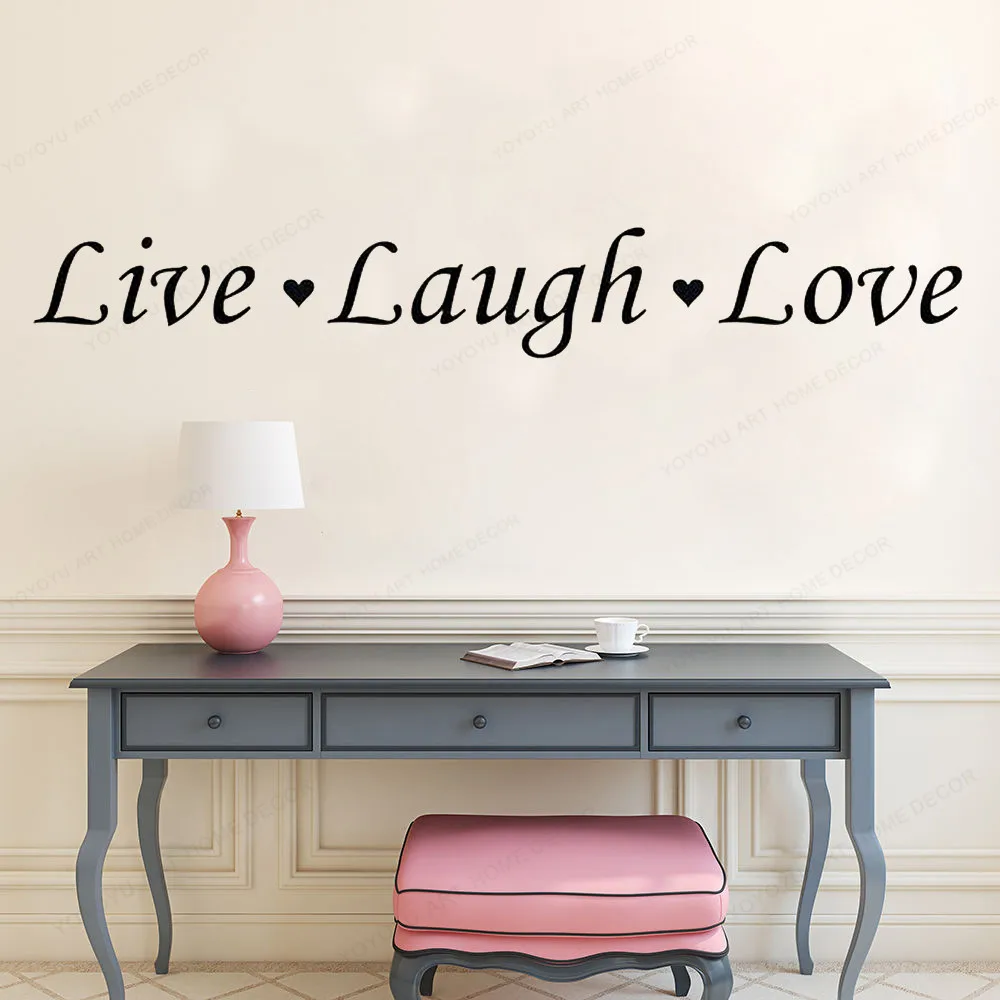 

Live Wall Vinyl Decal Family Motivation Love wall sticker home removable wall art mural decoration JH663