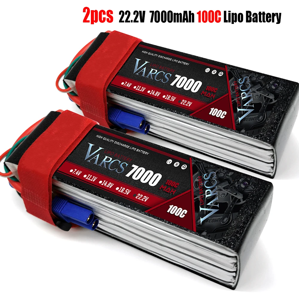 

Аккумуляторы VARCS Lipo 2S 3S 4S 6S 7,4 V 11,1 V 14,8 V 22,2 mAh 100C 200C 140C 280C для радиоуправляемых грузовиков, лодок, дронов, вертолетов, 2 шт.