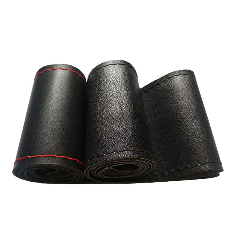 AOZBZ Универсальная кожаная оплетка диаметром 38 см с мягкой противоскользящей