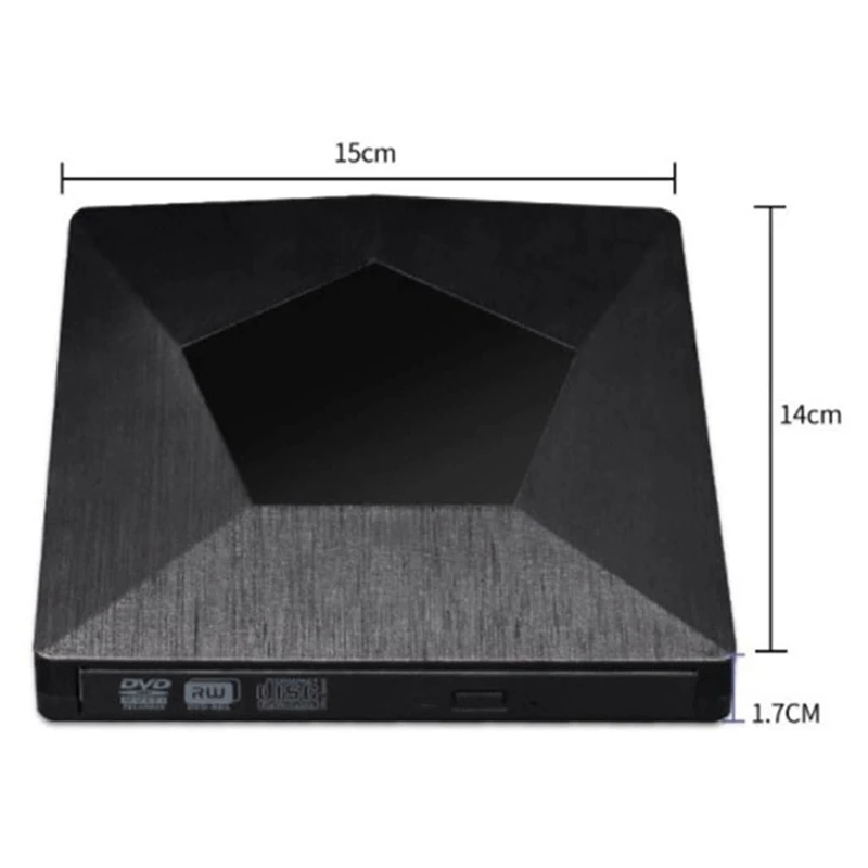 Внешний CD DVD привод Type-C USB 3 0 тонкий порт способный считывать CD/DVD-RW горелки с