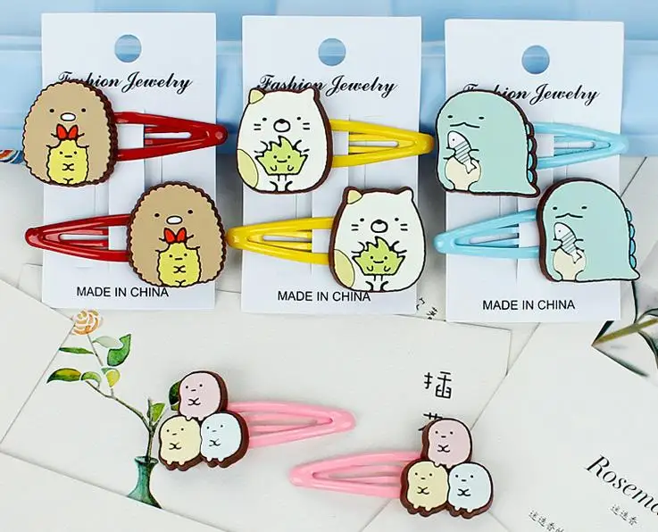 1 пара Симпатичные короткая футболка с героями из японского аниме Sumikko Gurashi Био