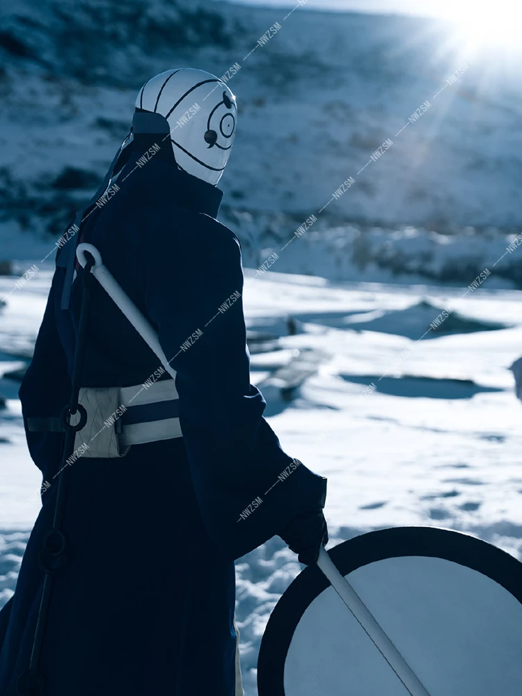 Учиха Obito Косплей-костюм Akatsuki cos костюм маска группа вентилятор Аниме Косплей Для