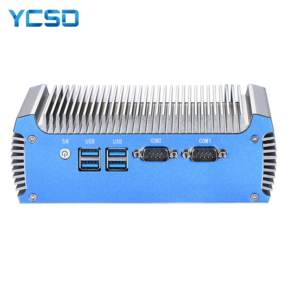 Billig Fanless Mini Pc Intel I7 5500U I5 I3 2955U Win Windows 10 7 Linux Thin Client Minipc Pfsense Micro 2Lan Tv Industrielle Computer