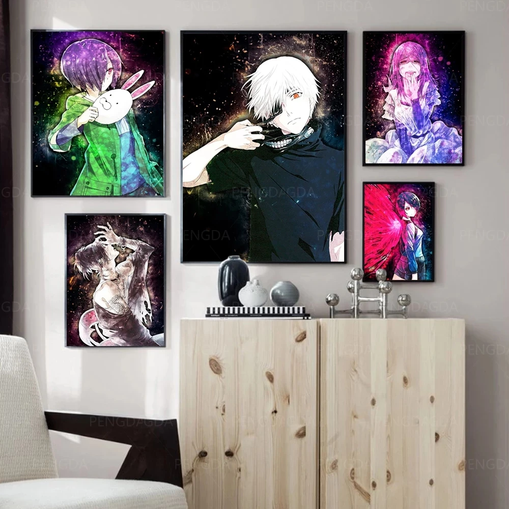 

Modular Pictures Home Decoration Wall Art Animation Character Modern Canvas Prints Cartoon Painting For Bedroom Poster No Frame
