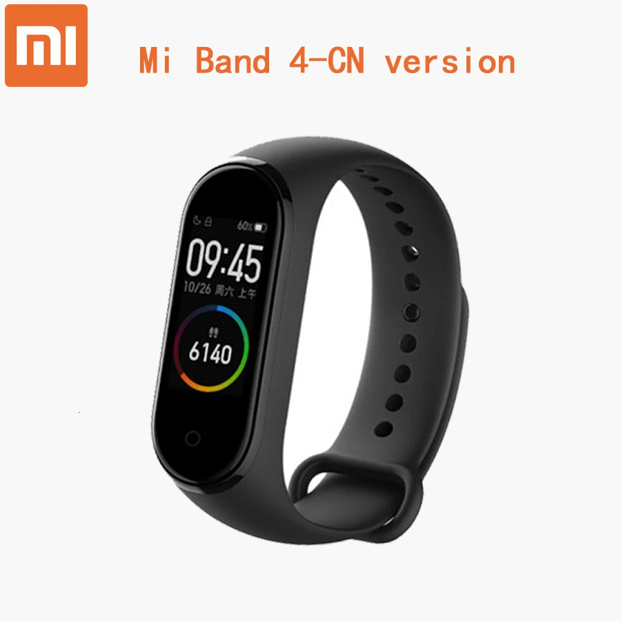 Mi band 4 китайская версия Смарт-браслета mi band 4 браслет сердечного ритма часы с цветным экраном Bluetooth 5,0