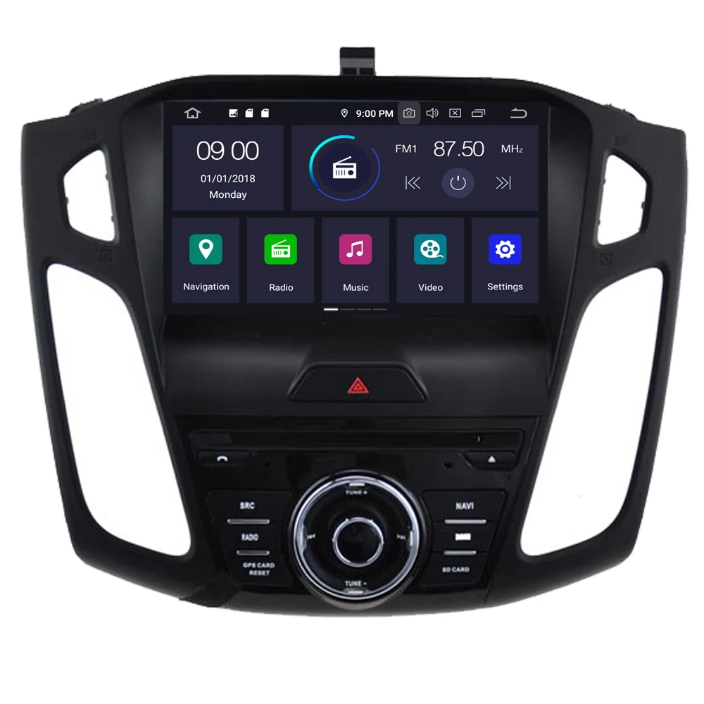 Автомобильный DVD плеер RoverOne для Ford Focus 2015 2016 2017 Android 10 сенсорный экран