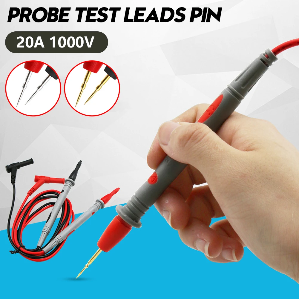 

20A 1000V зонд Тесты приводит булавки для цифровой мультиметр иглы мультиметра Тесты er зонда провода ручка кабеля высокое качество инструмент
