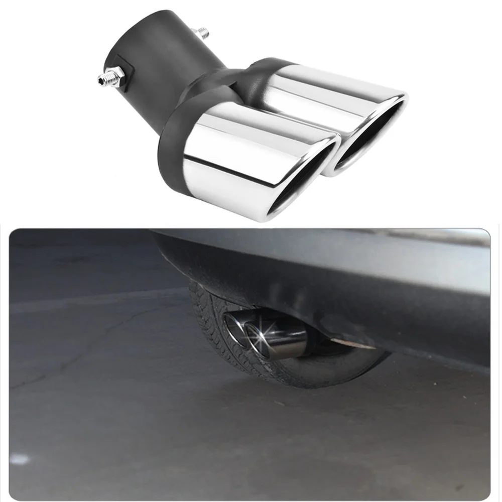 DSYCAR Универсальный Автомобильный круглый глушитель из нержавеющей стали Exhause 1 2