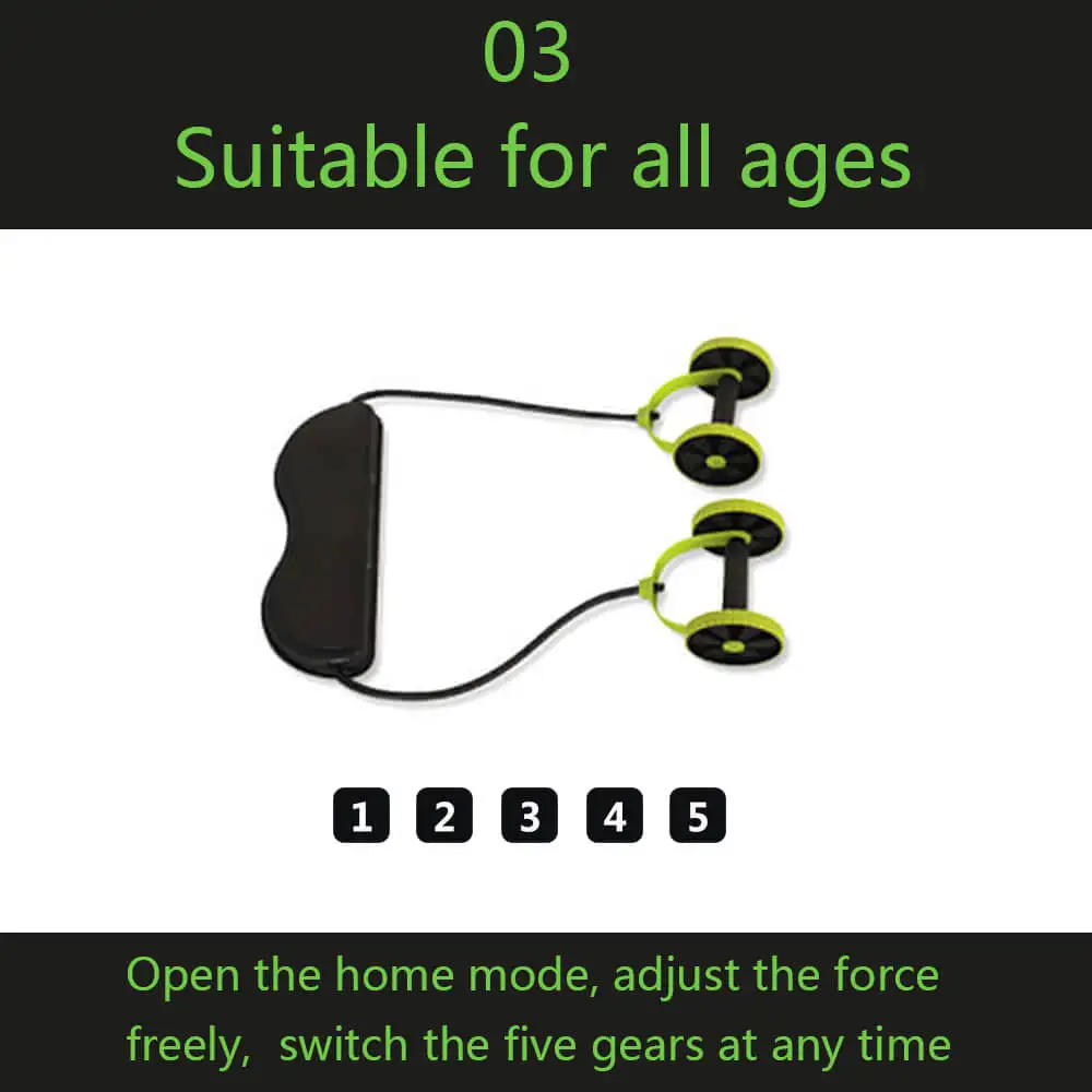 Тренажер для похудения и мышц живота ролик упражнений AB с двойными колесами