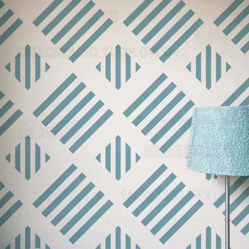 Большой трафарет для стен 40 50 см многоразовый декора мебели большая Дамасская