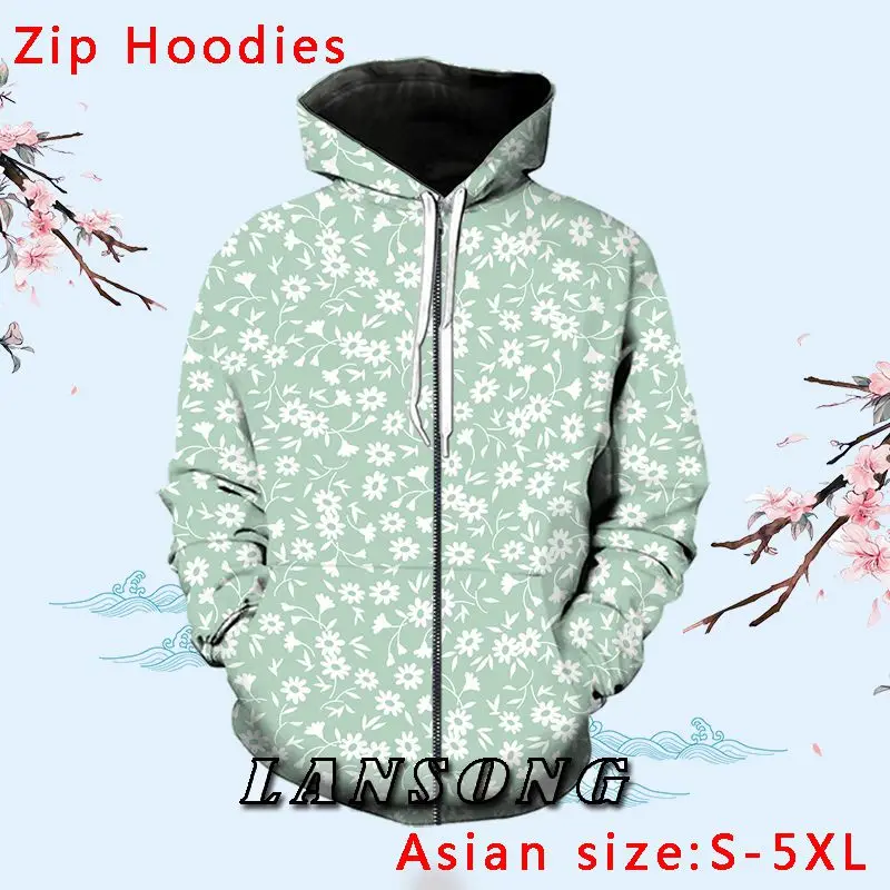 

LIASOSO Hoodie 3D Print Jacket Men Girl Streetwear Harajuku Sweatshirt Punk Zipper Anime Long Sleeve Hoodies Lounge Wear