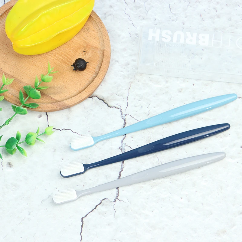 

3Pcs Toothbrush Nano Silicone Polymer Teeth Cleaning Family Pack Simple