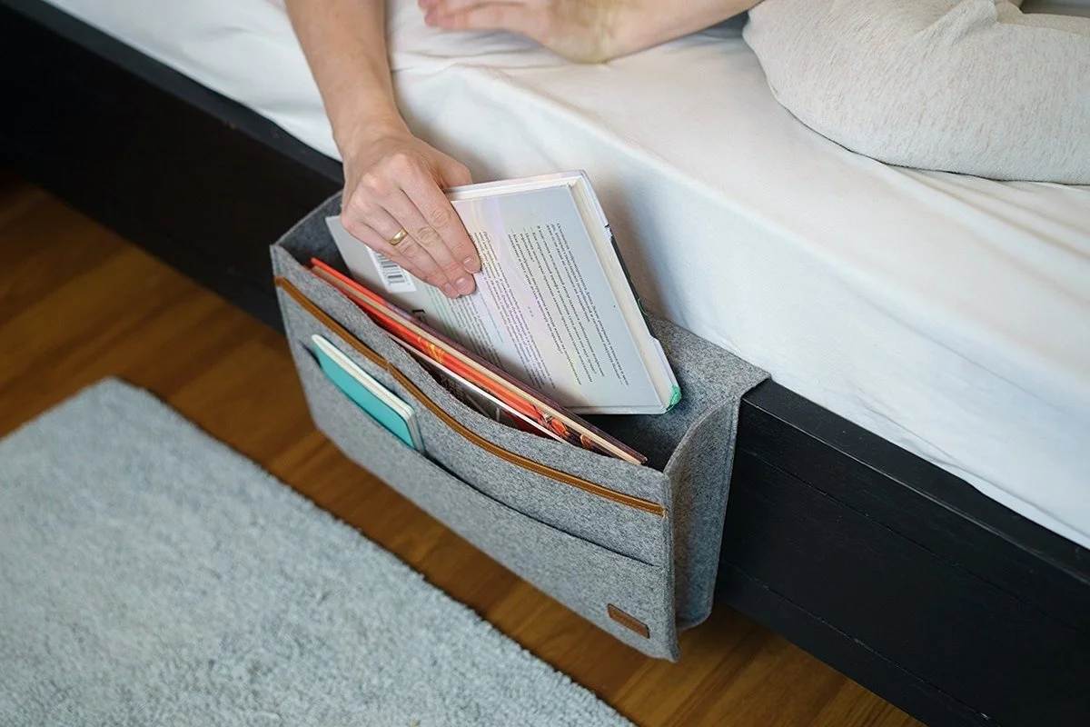 

Portable Pouch Bedside Storage Bag Felt Package Bag