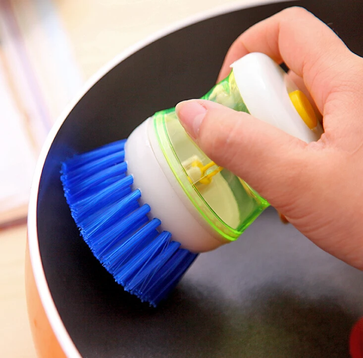 Кухня мытья посуды горшок блюдо кисточки с жидкость для дозатор жидкого мыла