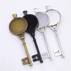 5 шт.лот 25 мм круглая форма для ключей Камея Кабошон основа для установки подвесного лотка подходит 25 мм стеклянное ожерелье DIY аксессуары для изготовления ювелирных изделий