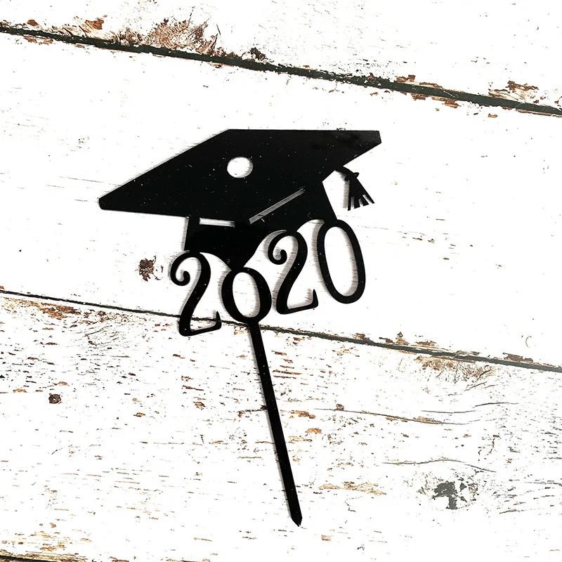 Персонализированные Выпускной кекс Toppers градация украшения 2020 вставка для торта