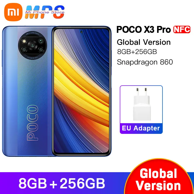 Смартфон POCO X3 Pro 8 + Глобальная версия ГБ Snapdragon 256 860 мАч 120&quot|Смартфоны| |