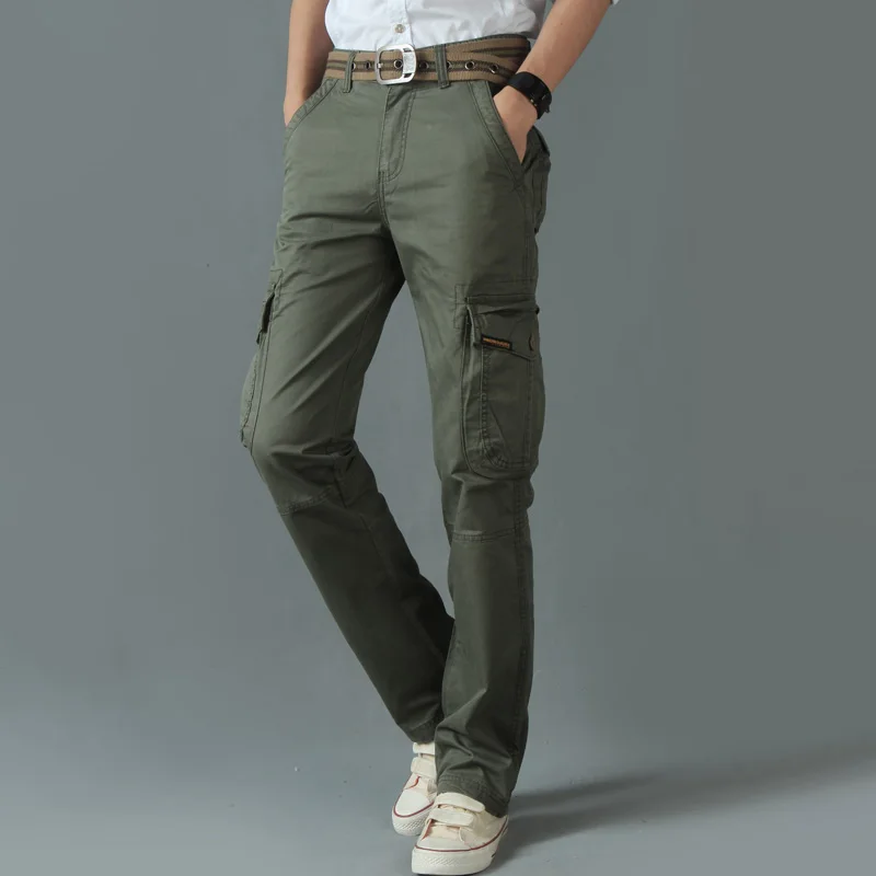 

2020 Autumn Winter Men's Military Cargo Pants Fashion 4 Colour Cotton Multi Pockets Trousers Outdoor Joggers Pants Brand Clothes