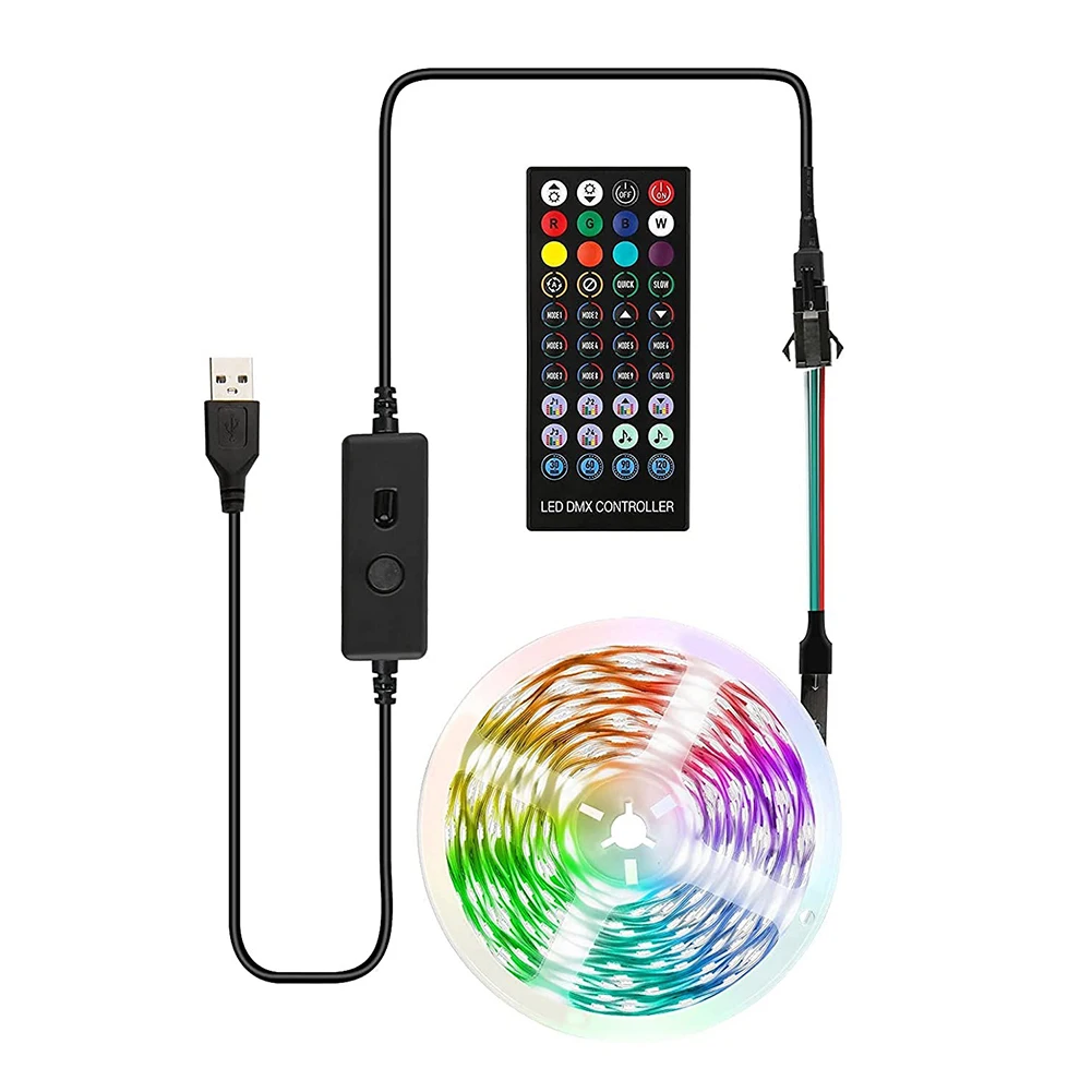 

Decoration BackLight Lamp Night Luminous String Bedroom RGB Light Strip Bluetooth-Compatible LED Lamp Ribbon