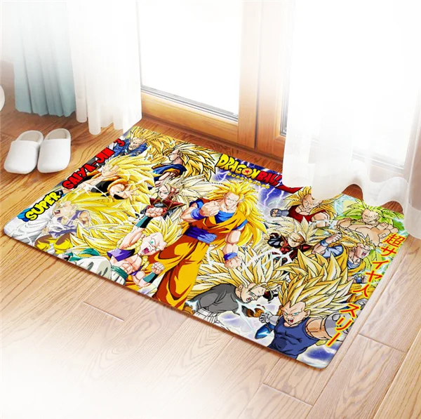 see chart IVYYE Dragon Ball ролевой индивидуальный коврик с рисунком из аниме украшения для дома ковры мультяшный коврик для спальни коврики для ванной плюшевые коврики - Цвет: see chart