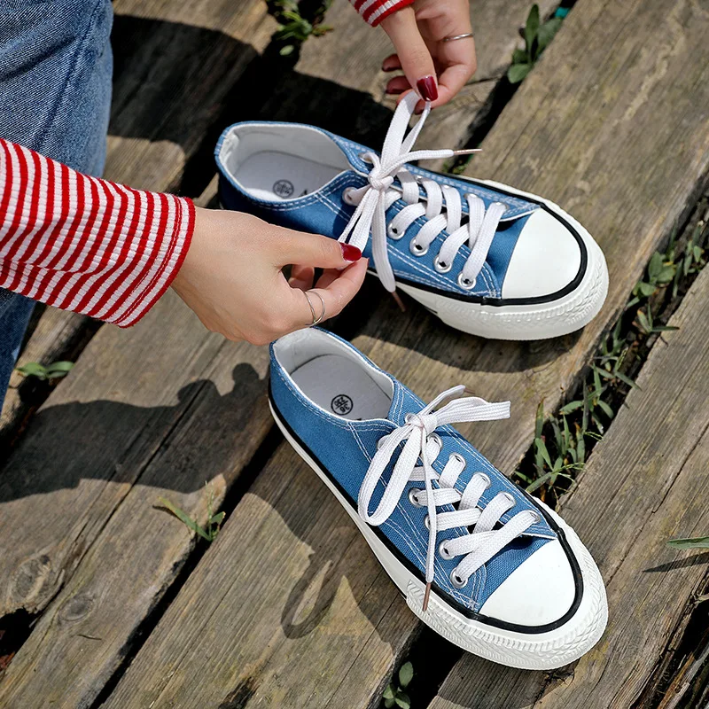 Кеды унисекс Вулканизированная плоская подошва холщовые нейтральный модный