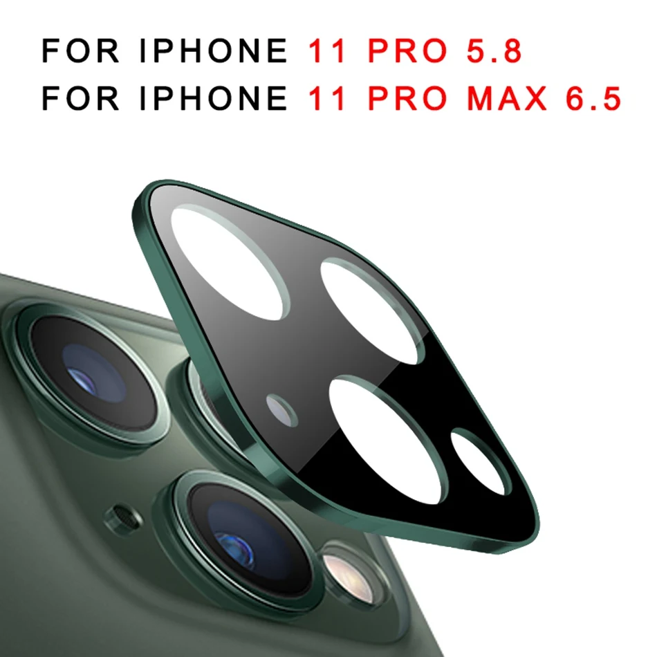 Закаленное стекло на iPhone 11 Pro X XS Max стеклянный объектив камеры протектор экрана для Apple iPhone11 Pro Max Защитная стеклянная пленка - Цвет: 11Pro and 11Pro MAX