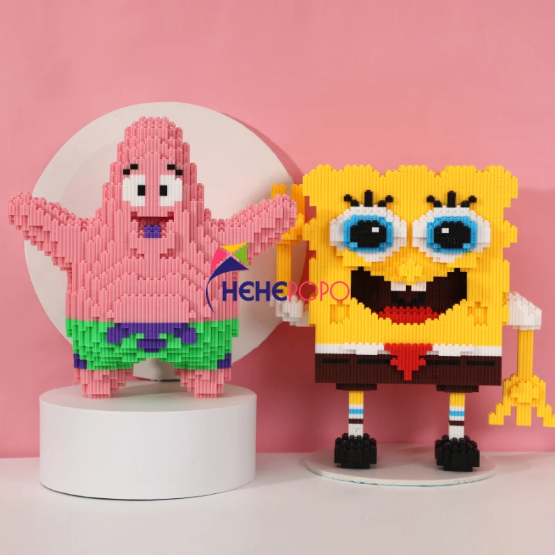 4300 шт. + Spongebobed соединение строительных блоков в Ирландском стиле С рисунком