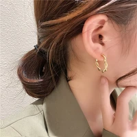 fashion new geometric twist earrings korean metallic net red earrings trend earrings valentines day gift for girlfriend
