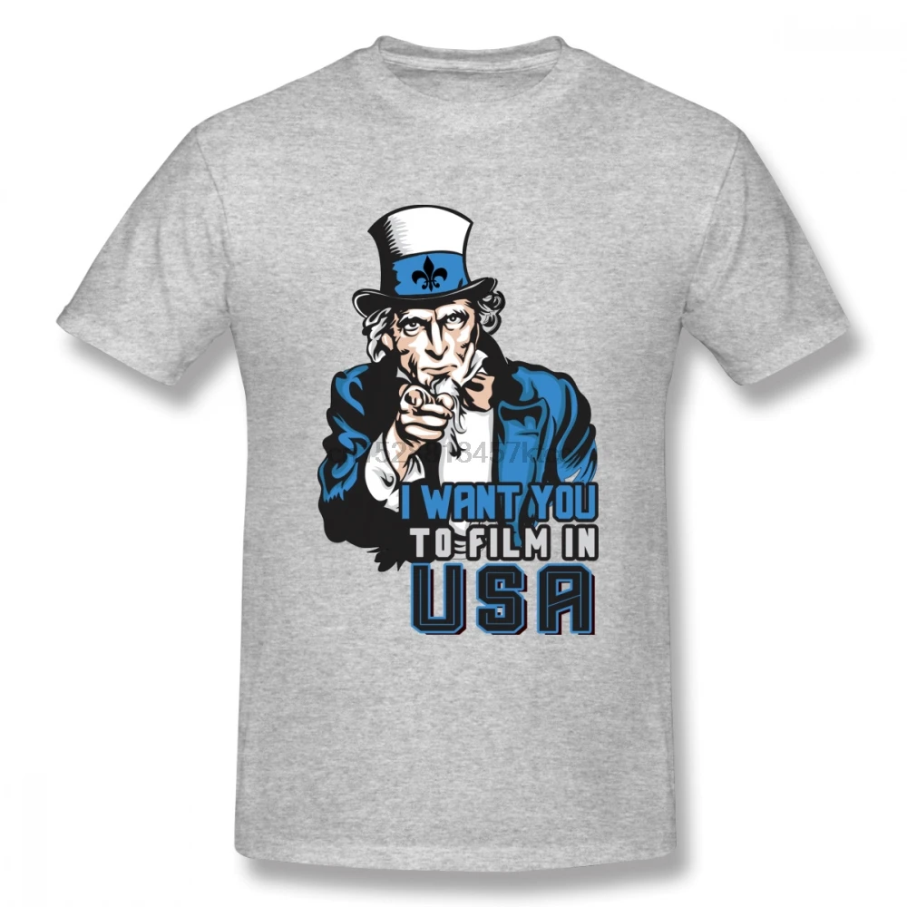 

Funny Uncle Sam Tees Filming T Shirt For Boy Novelty Unique Design For Boy 100% Cotton Camiseta