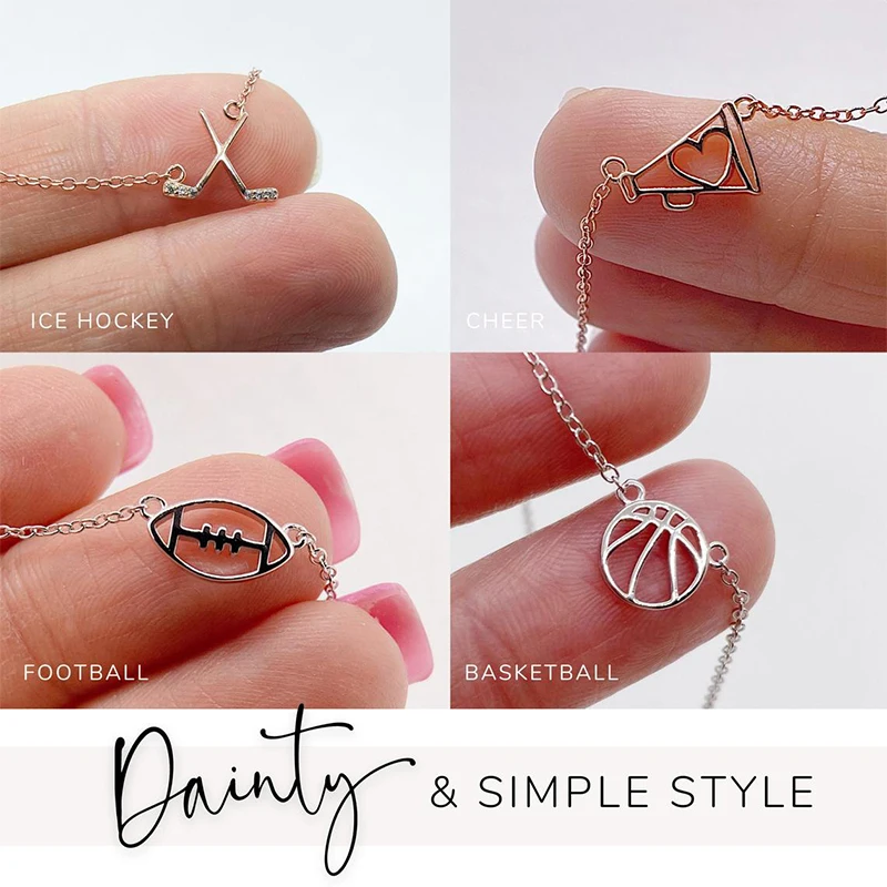 

2021 fashion personality variety sports equipment stainless steel pendant necklace men and women jewelry souvenir gift